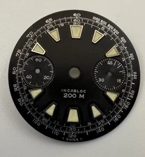 NOS Vintage Unmarked Swiss Made Landeron 248 Dial 28.5 mm