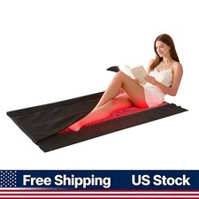 73x33" Full Body Red Light Therapy Mat 660nm 850nm 2052 LED Pain Relief Recovery
