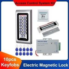 New Door Access Control System Kit RFID Keypad Waterproof Outdoor 180KG Lock