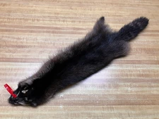 Tanned Raccoon Hide Dark Fur Row A-13 #0016769