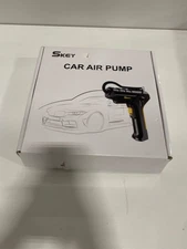 Skey Car Air Pump Black with Yellow Trim Case And All Accessories Original Box