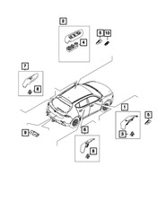 Genuine Mopar Power Window Switch And Bezel 7MU55LXHAA