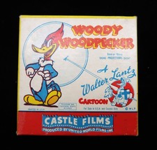 Vtg Woody Woodpecker Castle Films 8mm 16mm Movie Box Walter Lantz Cartoon NOS