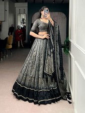 Heavy Indian Lengha Wedding Ethnic Party Pakistani Wear Lehenga Choli Designer L