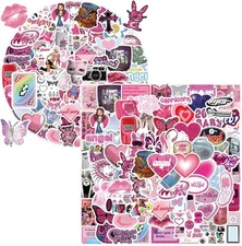 120pcs Y2K Stickers, 2000S Stickers Retro Aesthetic Cyber Trend Colorful 