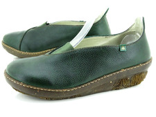 Mocassins El Naturalista Chaussures Ballerines Loisir Basses Taille 37 Cuir Vert