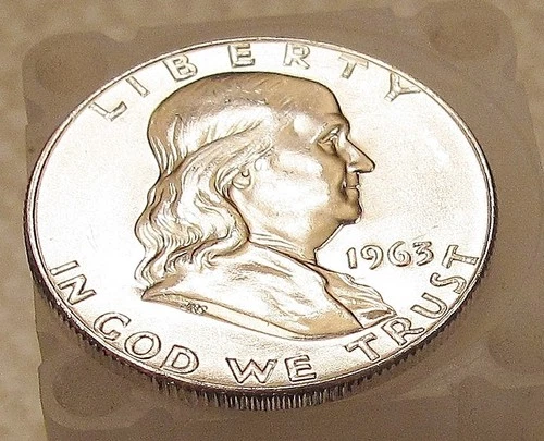 1963 D Choice  Brilliant Uncirculated Franklin STACKERS DELIGHT  #219-42