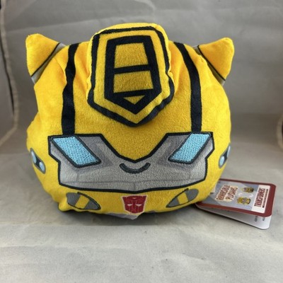 Hasbro Teeturtle Transformers Bumblebee Reversable Plush Yellow Plushies NWT