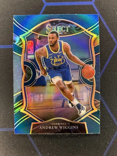 2020-21 Panini Select Andrew Wiggins #6 Blue Prizm Color Match