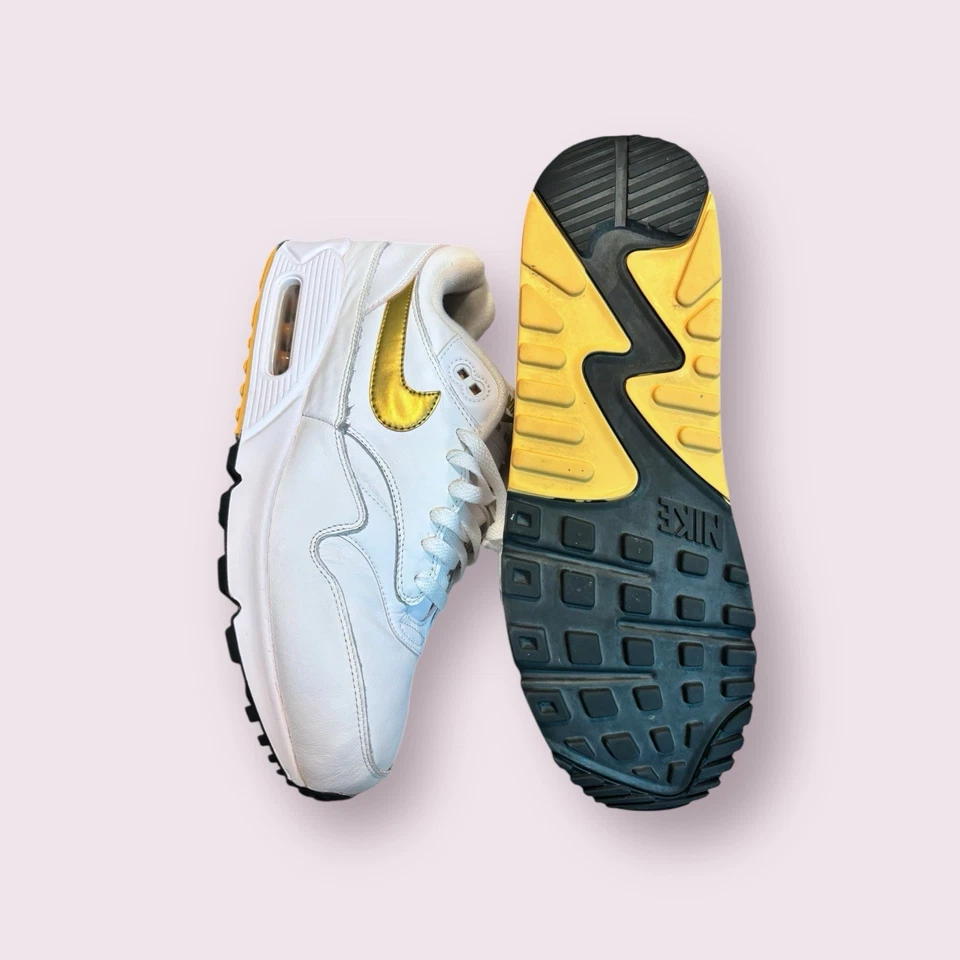 De colección 2018 Nike Air Max 90 1 US11 EU45 ORO METÁLICO OG PATTA 86 BW 180 95 TN RARO Foto 3 de 4
