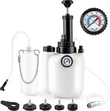 3L Manual Brake Bleeder Kit, One Person Brake Fluid Bleeding Vacuum Pump with 1L