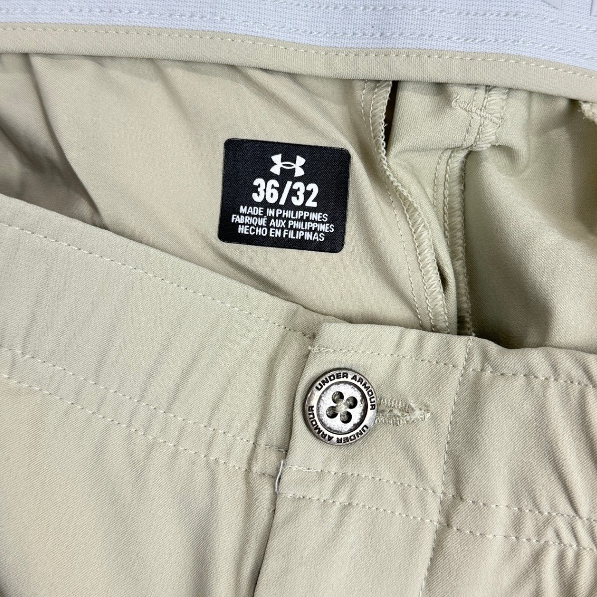 Under Armour Matchplay Golf Pants Mens 36x32 Beige Stretch Performance thumbnail 6
