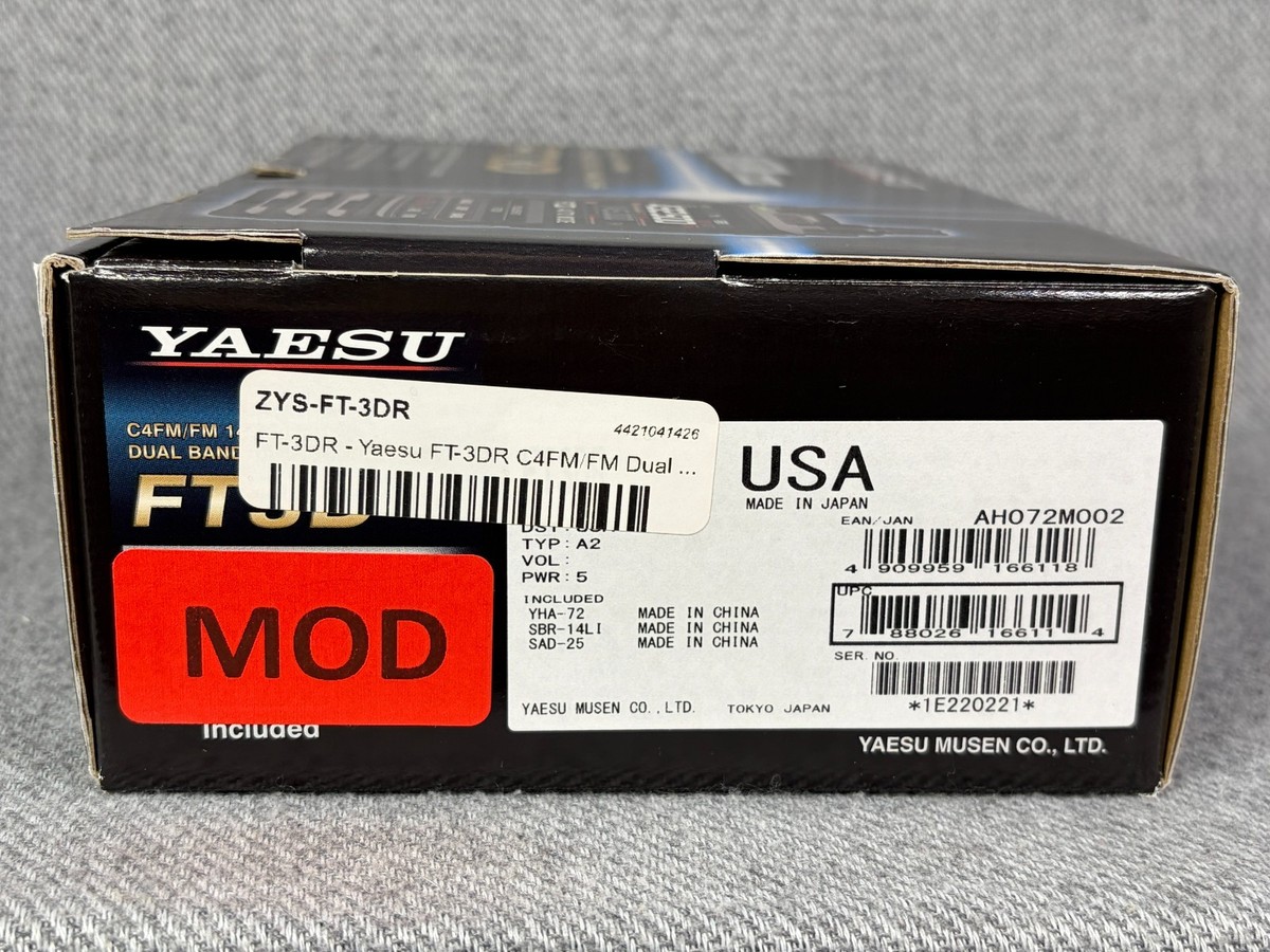 Yaesu FT3DR FT3D Dual Band C4FM/FM 144/430MHz Digital Ham Radio