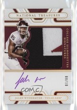 2022 Panini National Treasures Collegiate Gold 8/10 Jalen Wydermyer Auto 1bk3