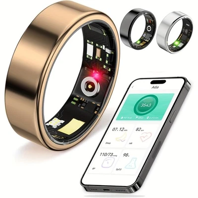 Waterproof Smart Ring Sleep Tracking Wearable Health Fitness Tracker Android IOS