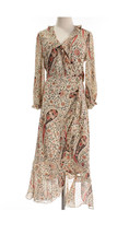 Veronica Beard Derby Wrap Midi Dress Size 10 ...