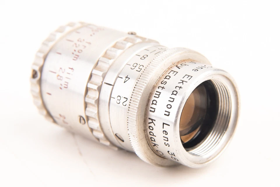 D Mount Kodak Cine Ektanon 38mm f/2.8 Chrome Lumenized Cine Lens Vintage V21 - Image 2 of 4