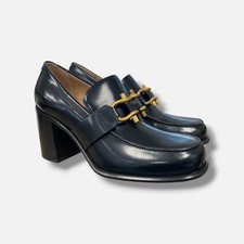 Bottega Veneta Women's Black Monsieur Hardware Slip on High Heel Pumps Shoes 38