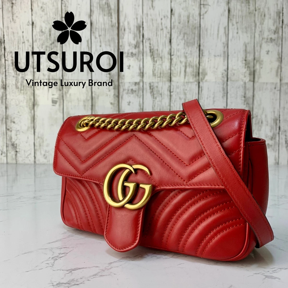 Gucci Leather Exterior Red Bags & Handbags for Women for sale | eBay