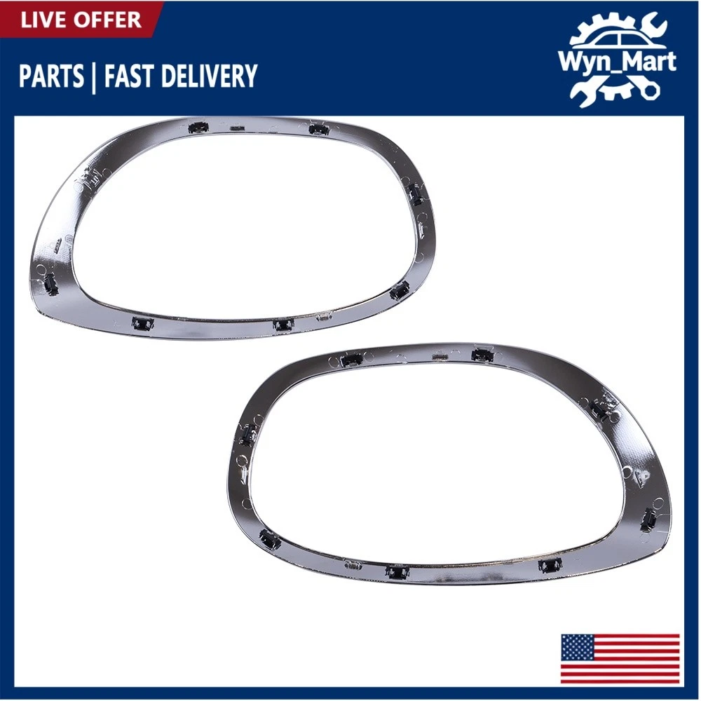 Koplamp Trim Ringen 2 Stks Auto Front Koplamp Decoratieve Frame Trim