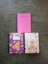 Unused Jot Composition Books Lot Of 3 Very Nice Conversion Tables Schedule Sheet