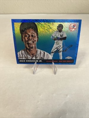2025 Topps Cosmic Chrome - Jazz Chisholm #156 Aqua Equinox Refractor 088/100