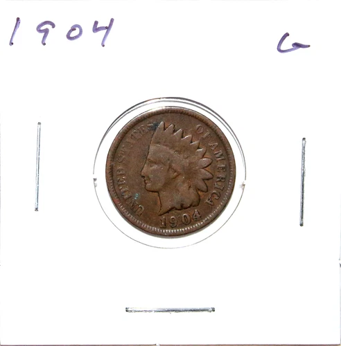 1904 US Indian Head Cent  G Good Free Shipping