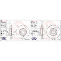 2X Brembo Bremsscheiben 330Mm InnenbelÜFtet Vorne Passend FüR Mercedes Gle | 09.