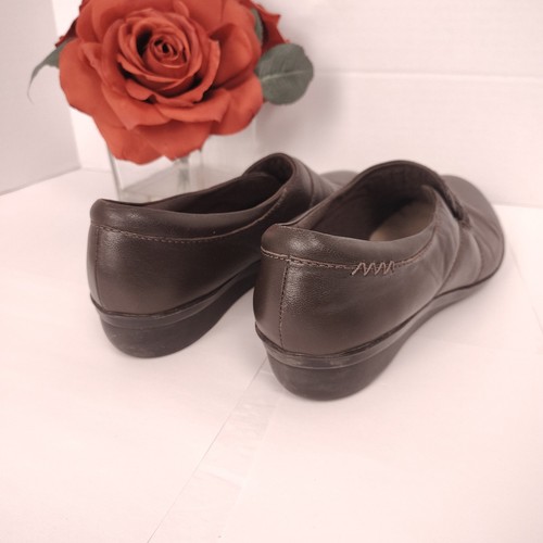 Chaussures confort à enfiler Clarks Everlay Iris femme 9 M cuir marron - Photo 5/8