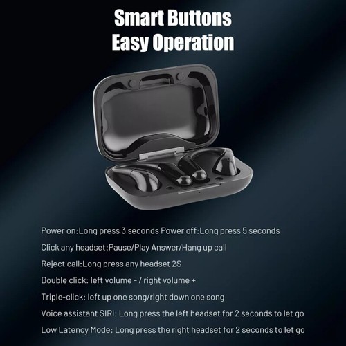 Cuffie Bluetooth 5.3 Wireless 144+ Traduttore Lingua AI per iPhone - Foto 12 di 14