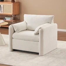 Modern Accent Chair Single Sofa Chair Upholstered Armchair for Living Room