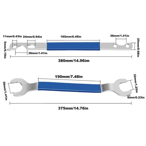 1 Set 32mm&36mm Fan Clutch Nut Wrench&Clutch Holder Removal Tool For BMW Ford GM - Imagen 6 de 6