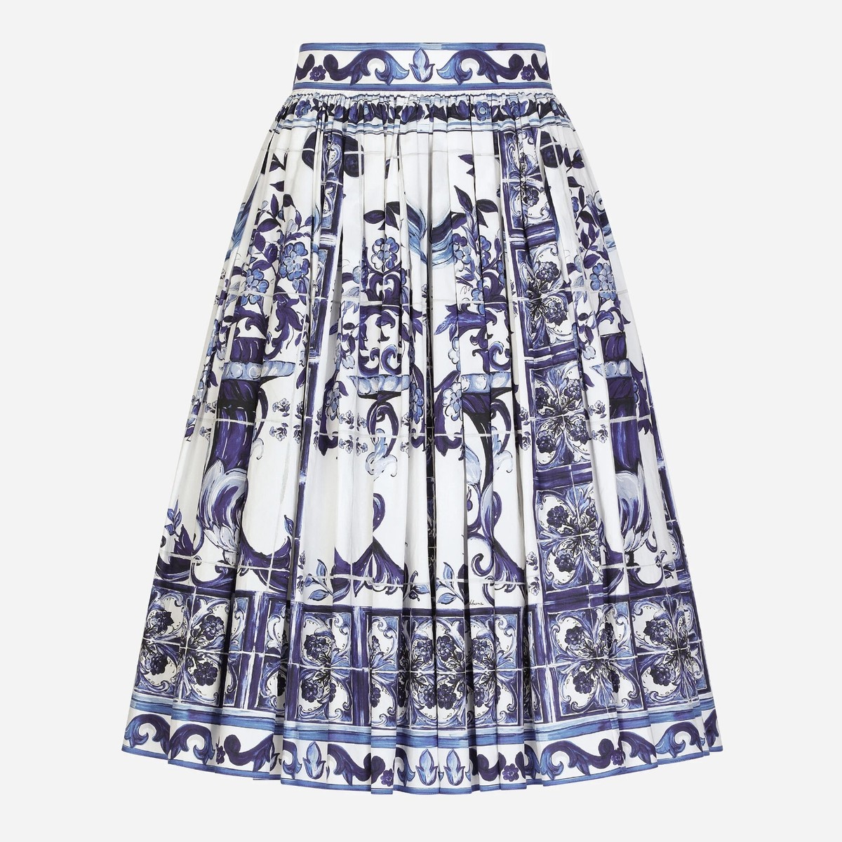 スカート DOLCE & GABBANA Woman Skirt Multicolor F4CX0THS5S5 HA5KU Majolica-print long skirt in Multicolor for Women