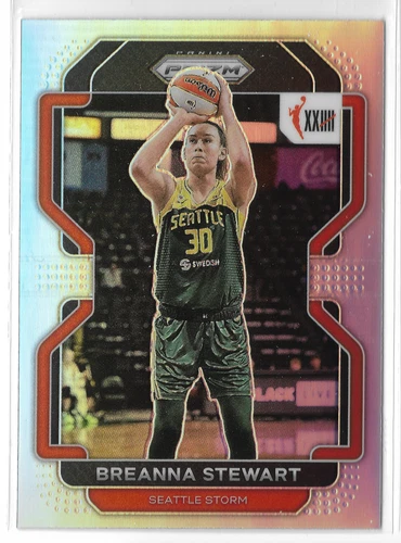 2022 Panini Prizm WNBA Silver #175 Breanna Stewart Seattle Storm UConn