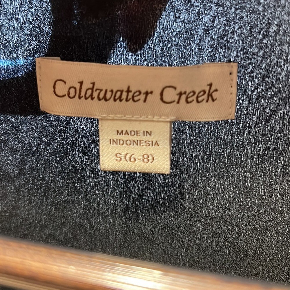 Coldwater Creek Basic Black Shell Size Small - image 3