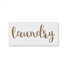 Laundry Stencil - Durable & Reusable Mylar Stencils