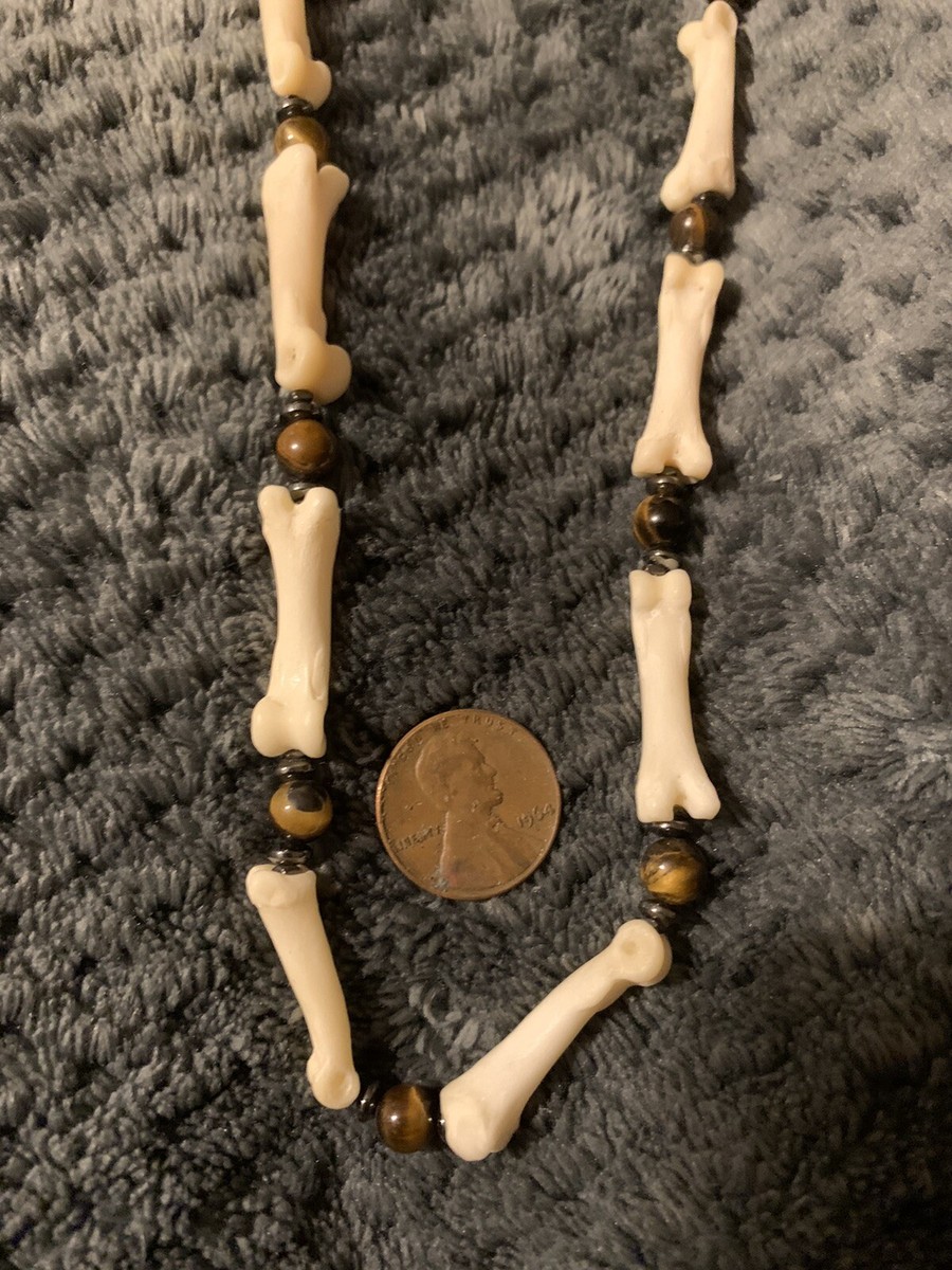 Custom REAL Animal Bone Fox Bone Coyote Bone Necklace 20 Inch