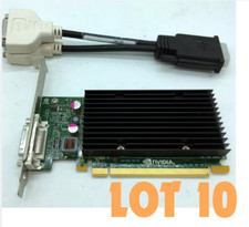 LOT 10 Nvidia NVS300 512MB PCI-e Full Height Dual Video Card Dell 4M1WV w/ Cable