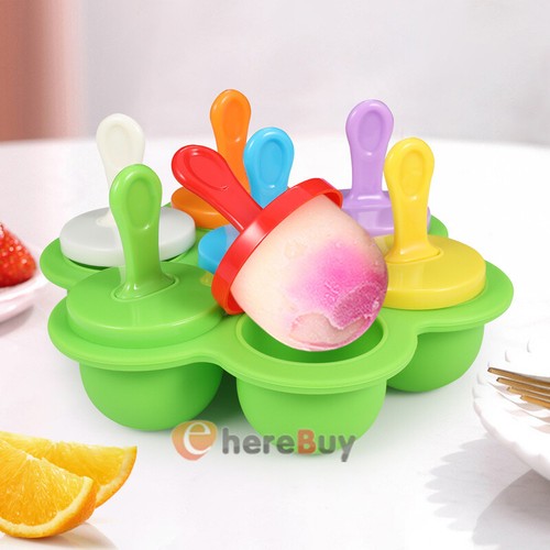 Silicone Ice Lolly Mould Cake Pop Mold Popsicle Ice Cream Frozen Dessert Maker - Picture 2 of 12