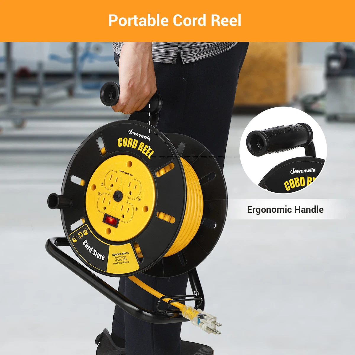 Organizador De Cable En H (X2): Ordena Y Almacena El Cable De Tu Cortacésped O Extensión De Forma Fácil