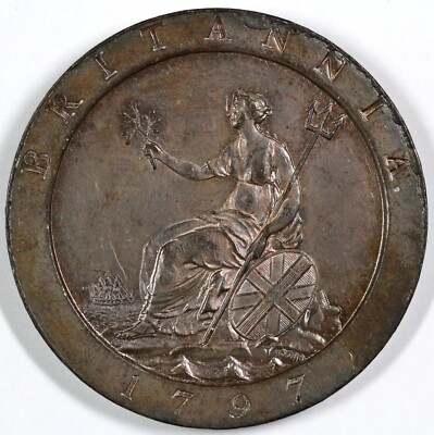 1797 British Cartwheel Penny 1 Copper OZ | eBay