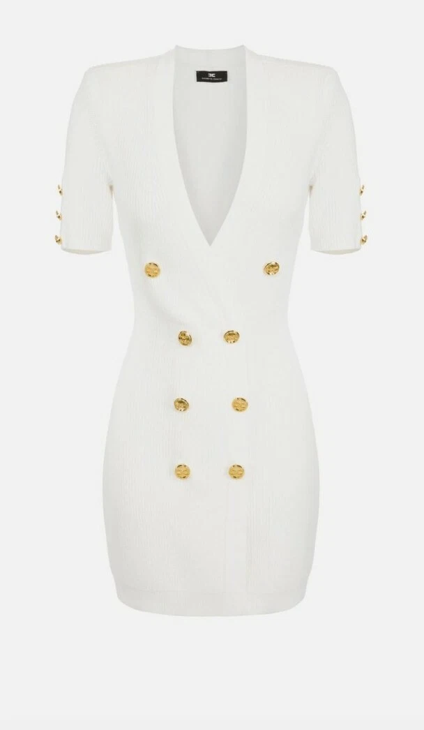 Abito doppiopetto in maglia shop elisabetta franchi