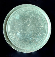 Khmer Bronze Mirror 12-14thC Angkor Wat Antique Collectible Blue Green Patina
