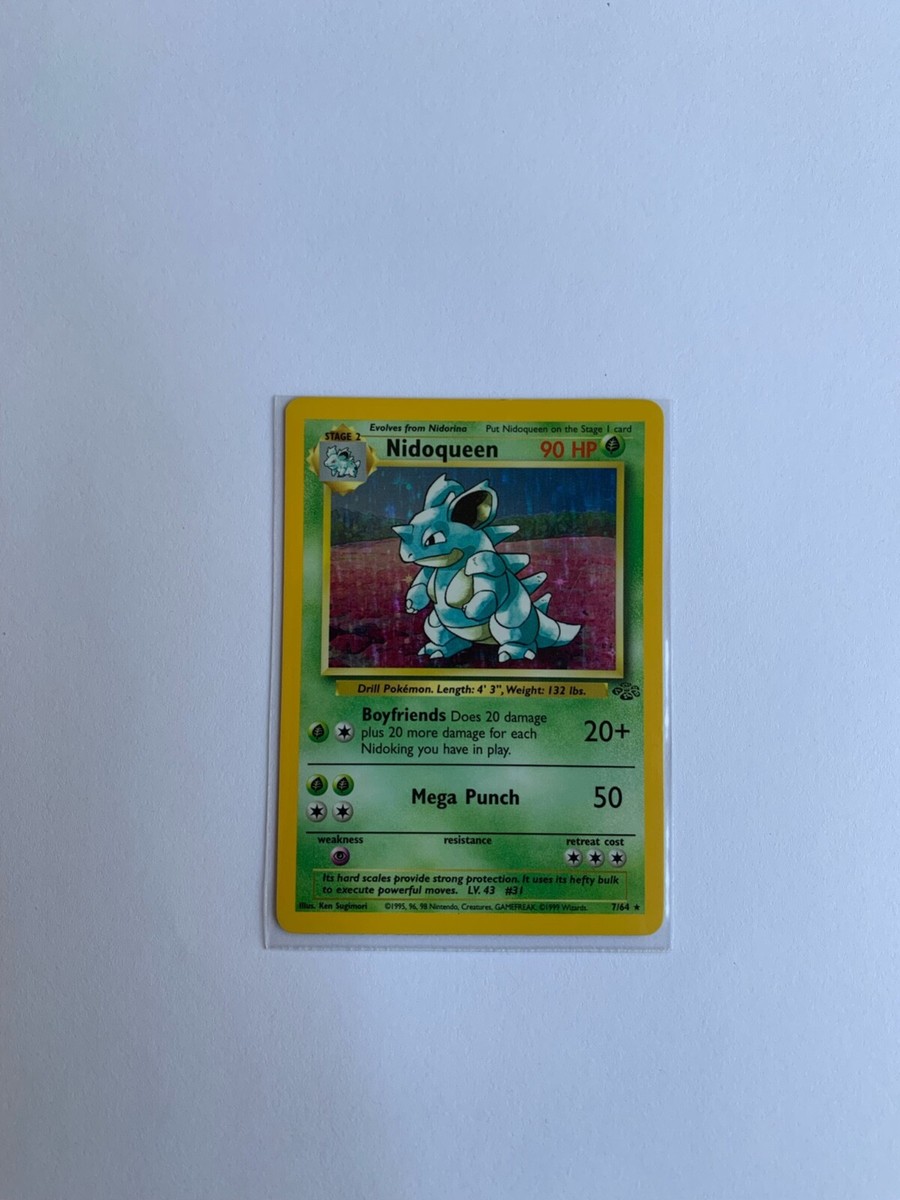 Nidoqueen Jungle 7/64 - 1995, 96, 98 Nintendo - Pokemon Card - LP Nidoqueen Jungle 7/64 - 1995, 96, 98 Nintendo - Pokemon Card - LP