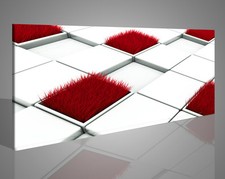 Composizione su tela astratta con tonalità di rosa e blu per arredamenti 1543