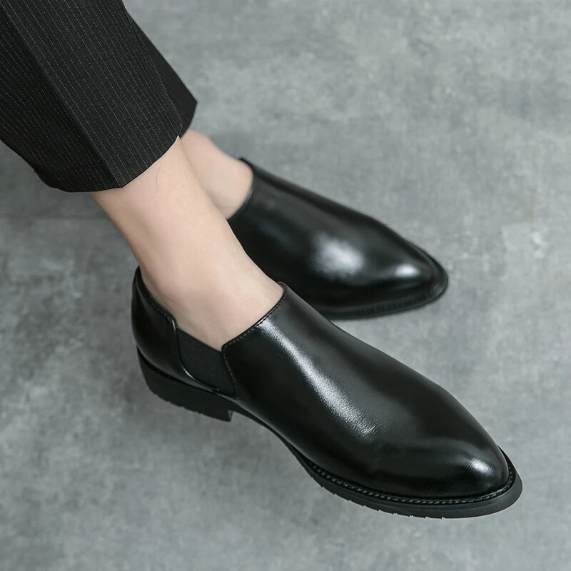 SAOLA Scarpe eleganti da uomo in pelle silp on moda business scarpe casual da carriera