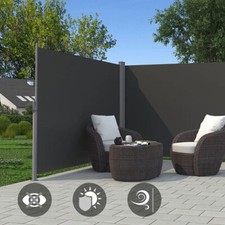 Retractable Side Awning Privacy Folding Screen Patio Garden Divider Wall Screens