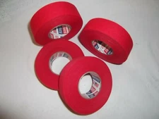 RED MEDICAL CLOTH TAPE TAPE  4 rolls  1"x25yds.   * COSMETIC SECONDS *