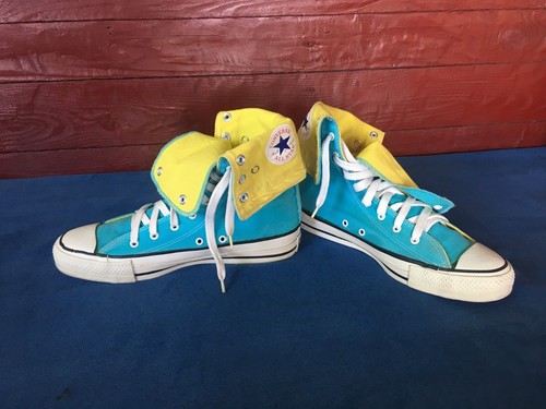 Scarpe sneakers alte vintage CONVERSE ALL STAR. Taglia Uomo US 9 USA - Foto 2 di 10
