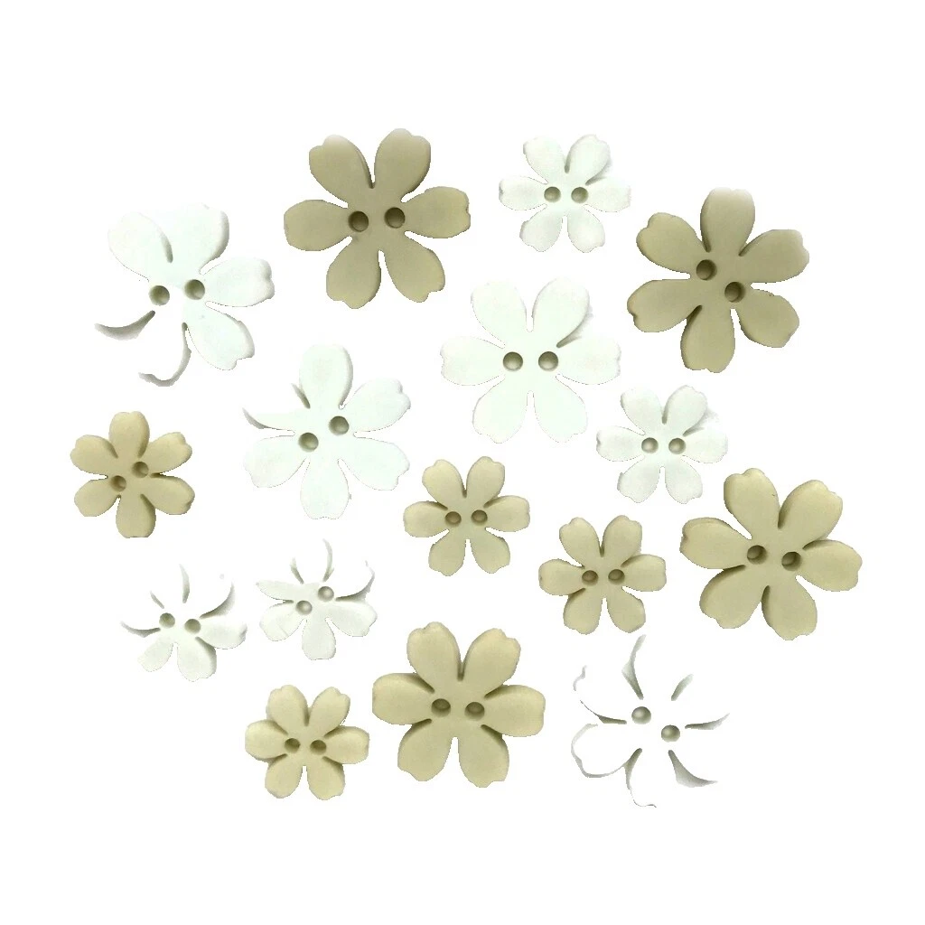 Botón Plano de 2 hoyos de boda Botones para Manualidades